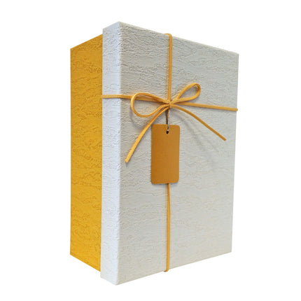 Luxury Rigid Rectangular Gift box with Bow and Tag - Ld Packagingmall