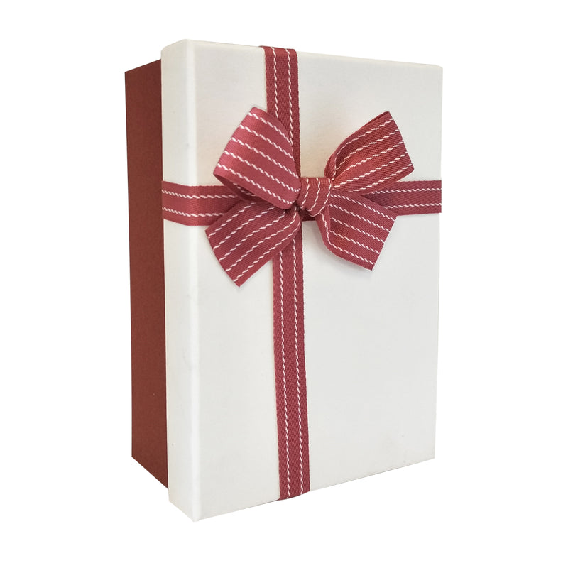 Luxury Nested Rigid Rectangular Gift Box With Lift Off Lid And Ribbon & Bow - Ld Packagingmall