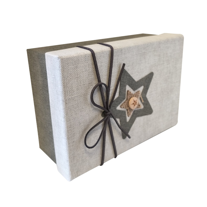 Luxury Rigid Rectangular Gift Box with Handmade Star - Set of 3 - Ld Packagingmall