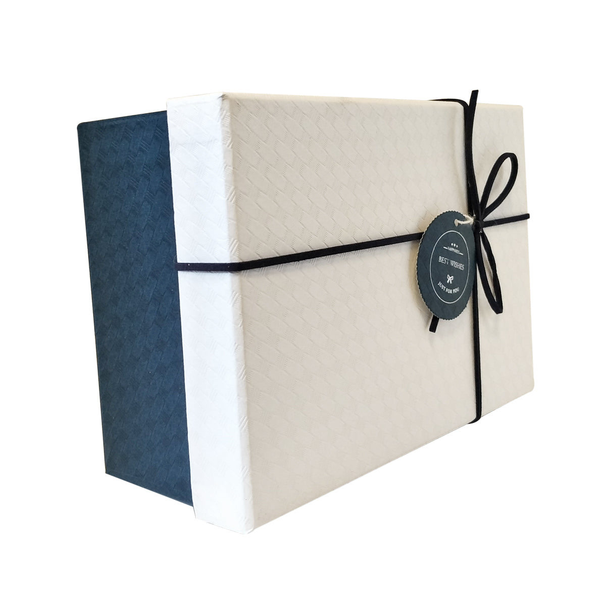 Luxury Rigid Rectangular Gift Box with Bow and Tag - Set of 3 - Ld Packagingmall