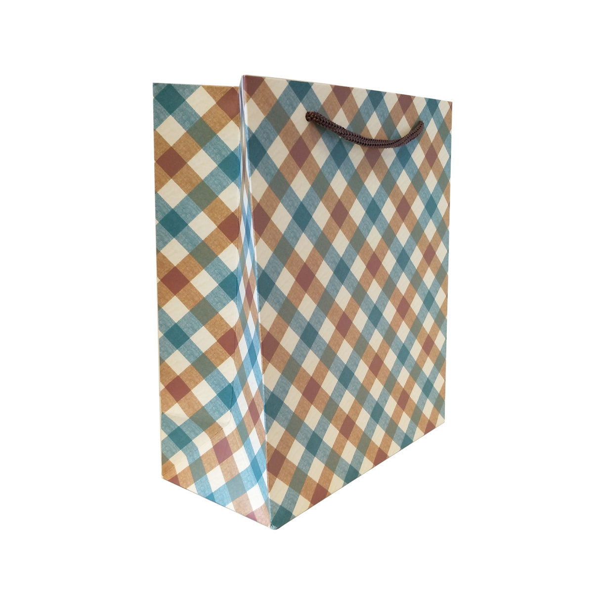 Checkered Gift Carrier Bag - Ld Packagingmall