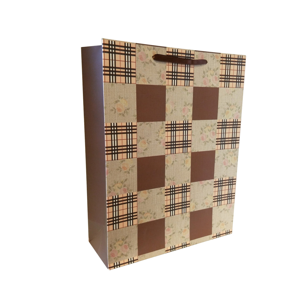 Checkered Print Gift Carrier Bag - Ld Packagingmall