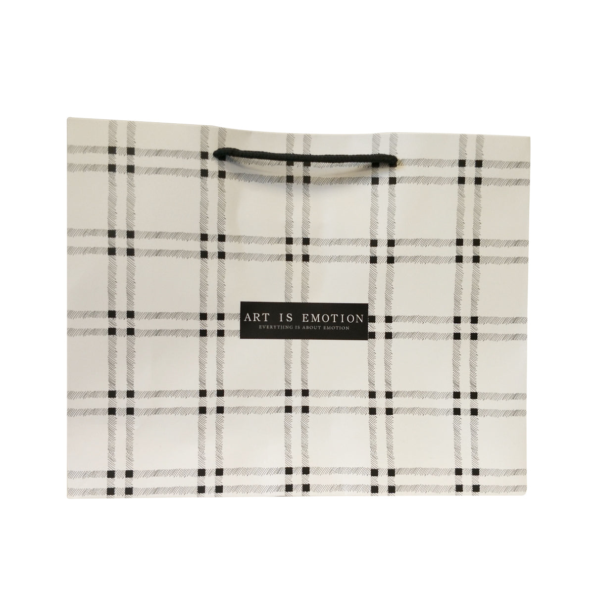 Checkered Gift Carrier Bag - Ld Packagingmall