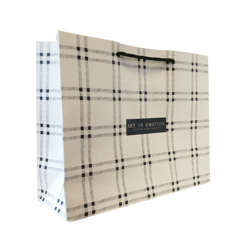 Checkered Gift Carrier Bag - Ld Packagingmall