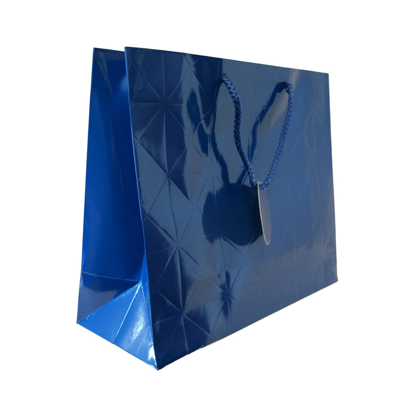 Gloss Laminated Checkered Gift Carrier Bag with Tag - Ld Packagingmall