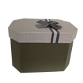Octagonal Rigid  Gift Box With Ribbon & Bow
