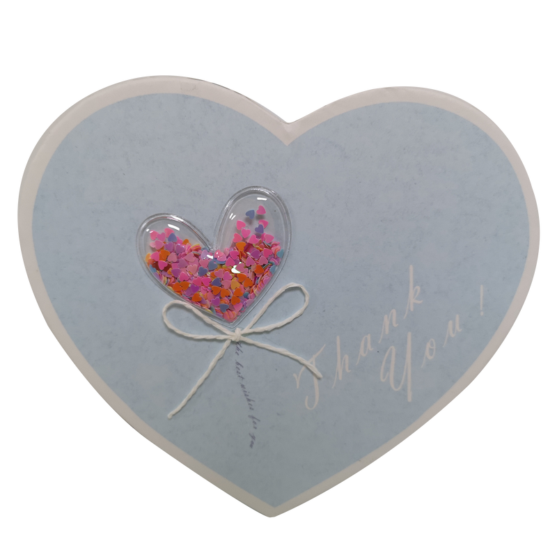 Heart Shape Rigid Hearts Confetti Gift Box