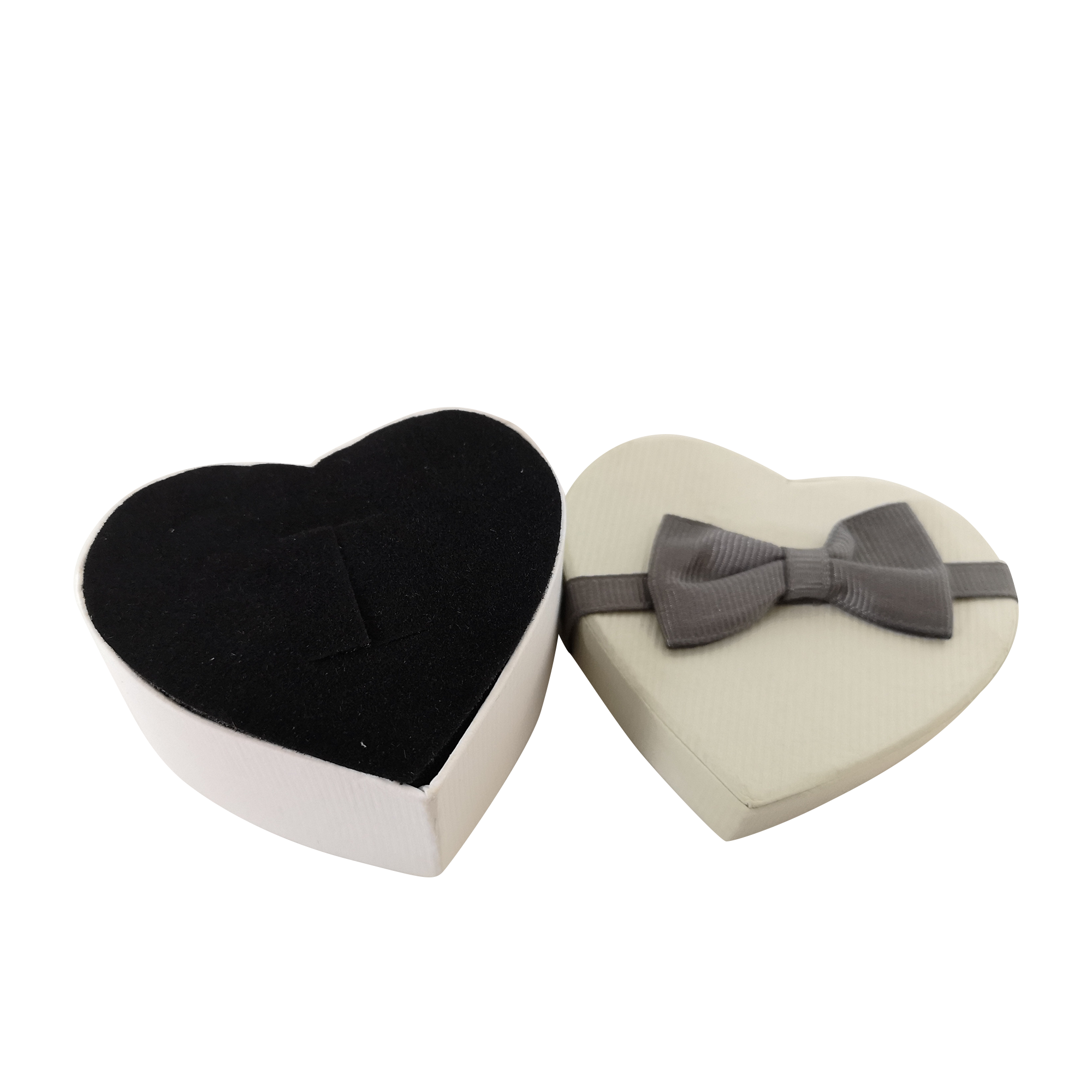 Mini Rigid Hearts Gift Box With Ribbon & Bow