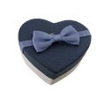 Mini Rigid Hearts Gift Box With Ribbon & Bow