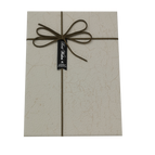 Creamy lid & Orange ribbon