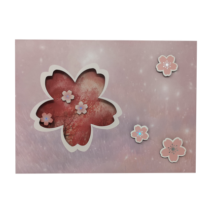 Blossom Pattern with Confetti Gift Box