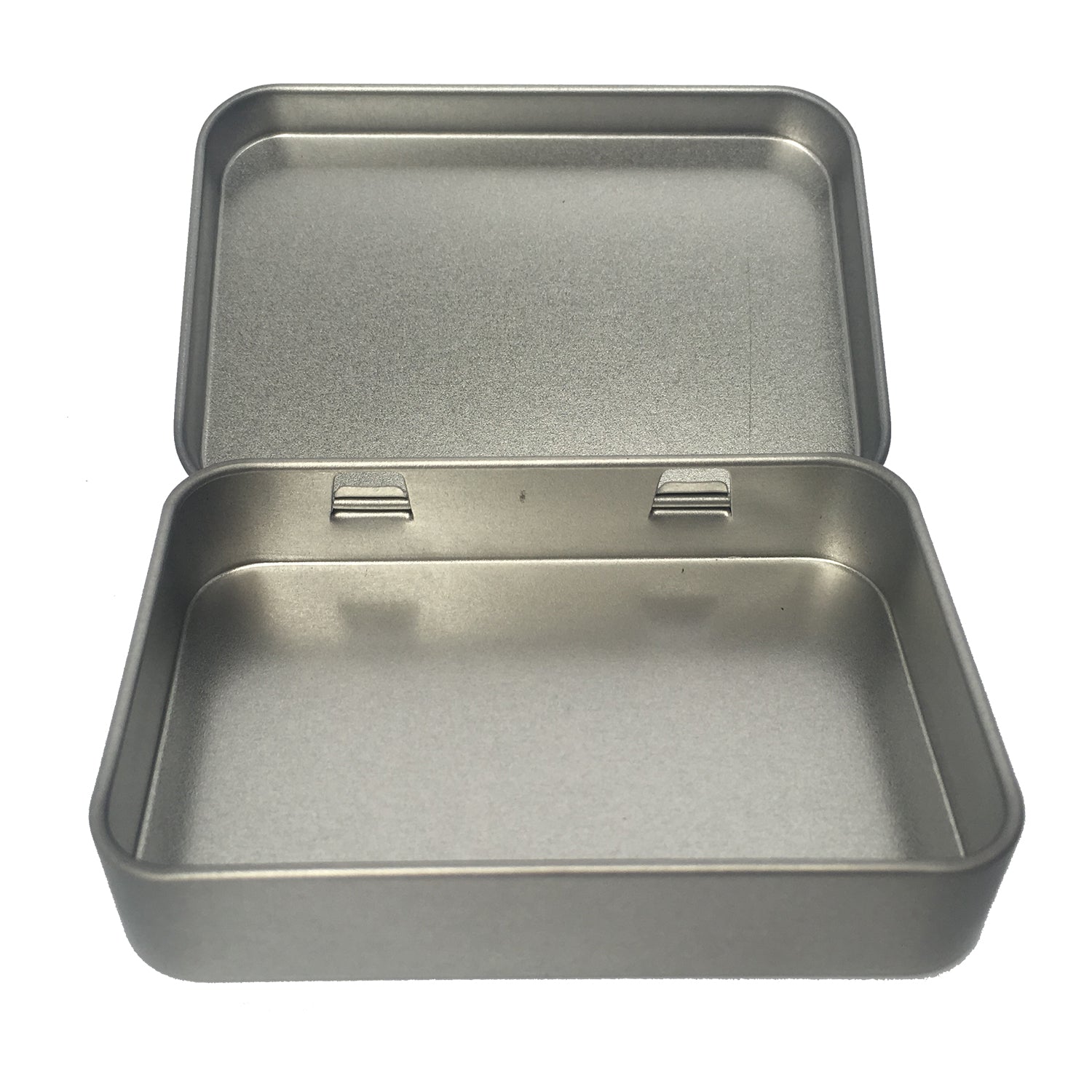 Silberne rechteckige Geschenkdose mit Klappdeckel/L95 x B60 x H22(mm) 