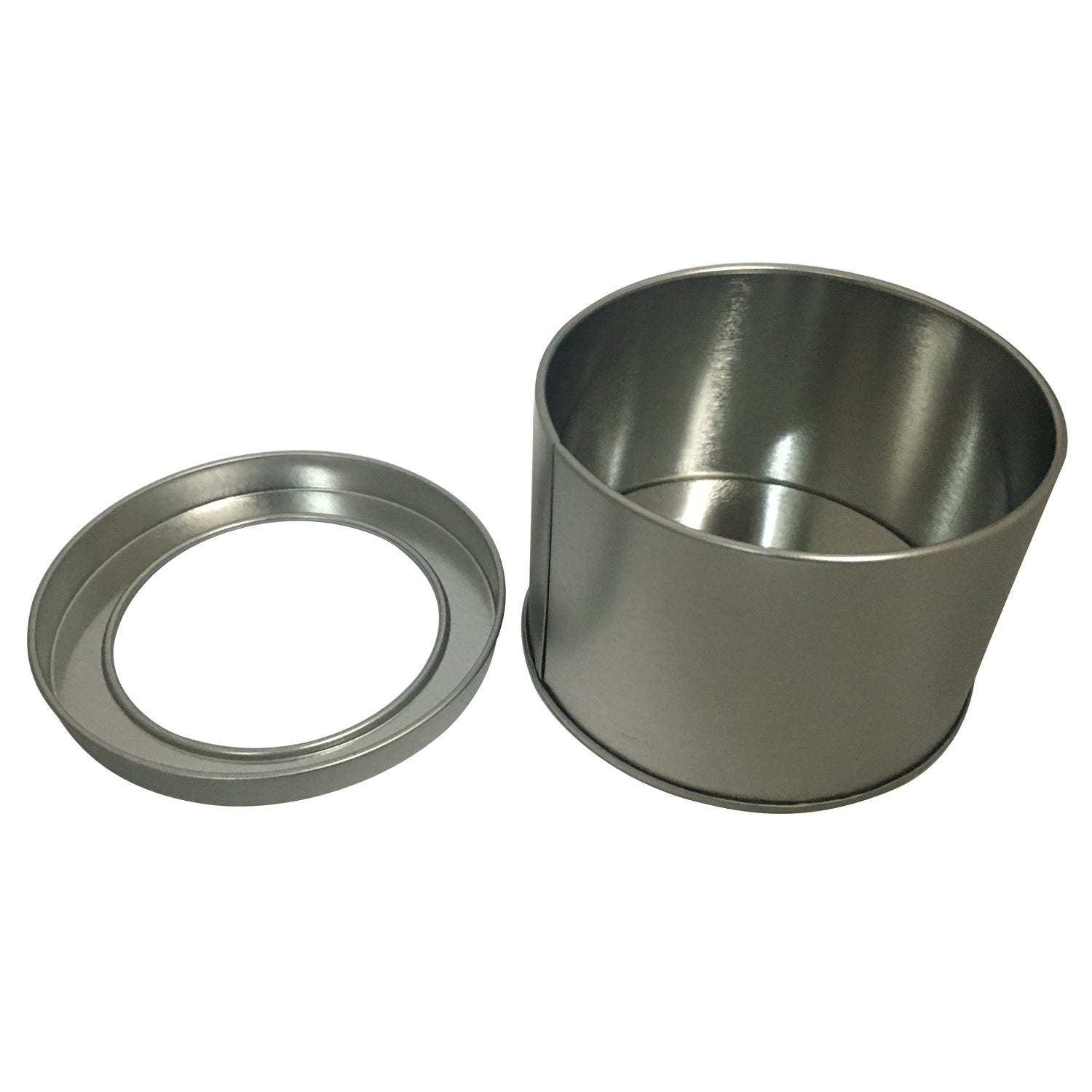 Sample of 100pcs Medium Round Gift Tin Box With Solid Lid/ Window Lid/ EVA Foam Inserts/ Item Ref: RMTB00011