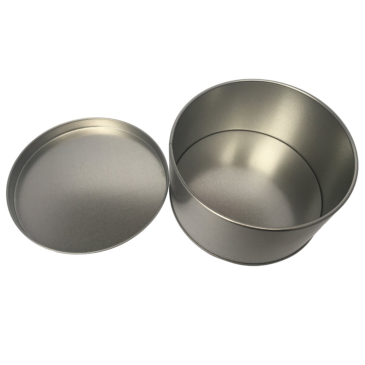 64pcs Large Round Gift Tin Box With Solid Lid/ Dia120mm x H65mm