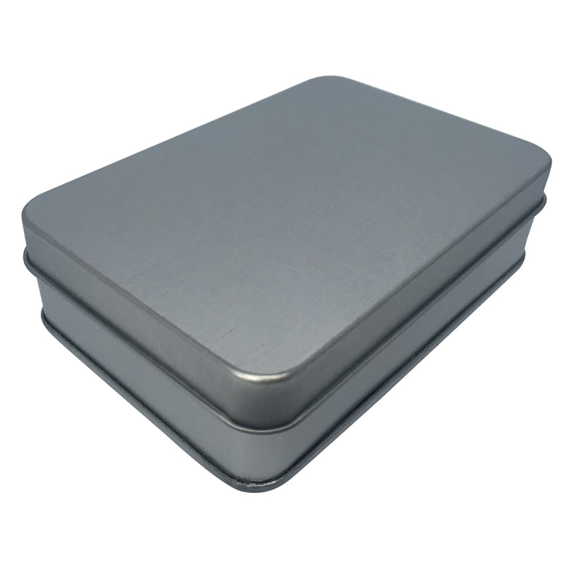 Sample of 140pcs/200pcs Sliver Rectangular Gift Tin Box With Solid Lid/ Window lid (Item Ref: RMTB0004)