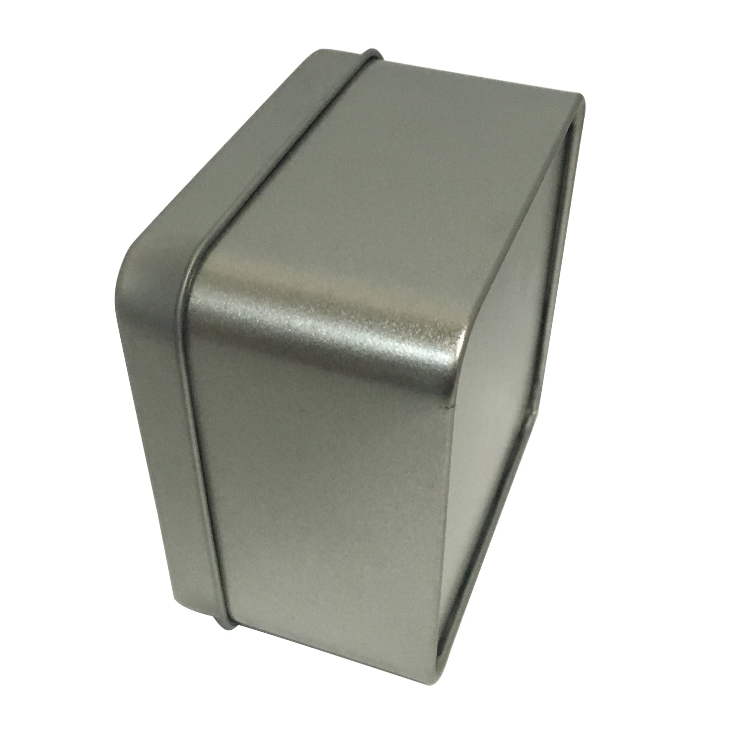 Silver & Black Square Gift Tin Box With Solid Lid/ L90 x W90 x H55(mm)
