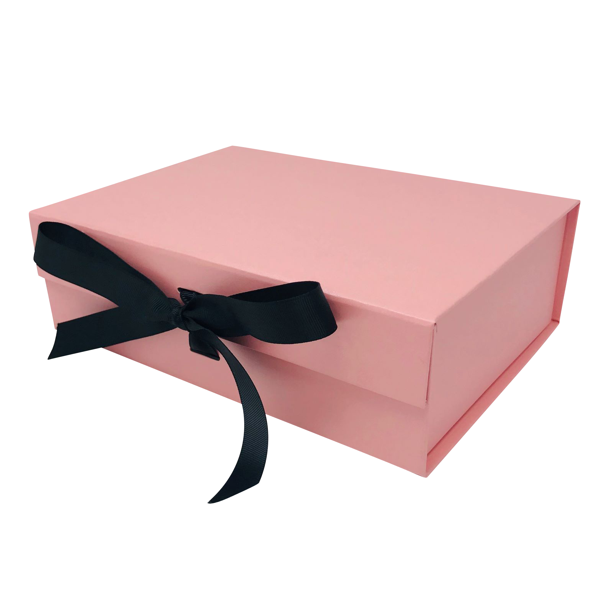 Wholesale A4 Size Pink Folding Magnetic Gift Box with Changeable Ribbon