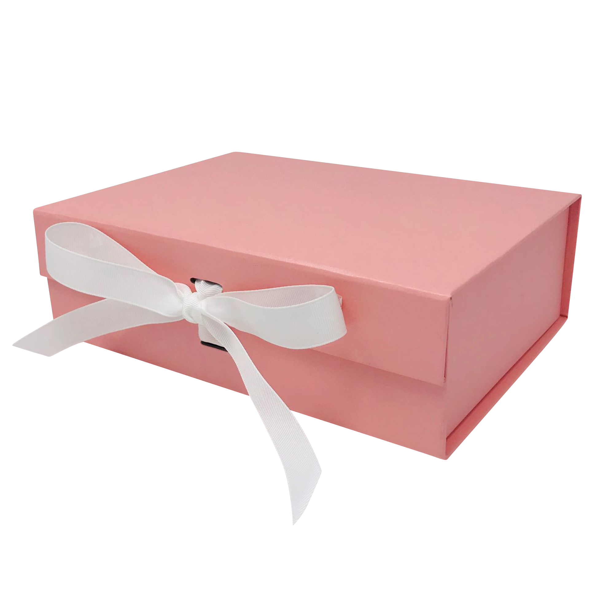 Wholesale A4 Size Pink Folding Magnetic Gift Box with Changeable Ribbon