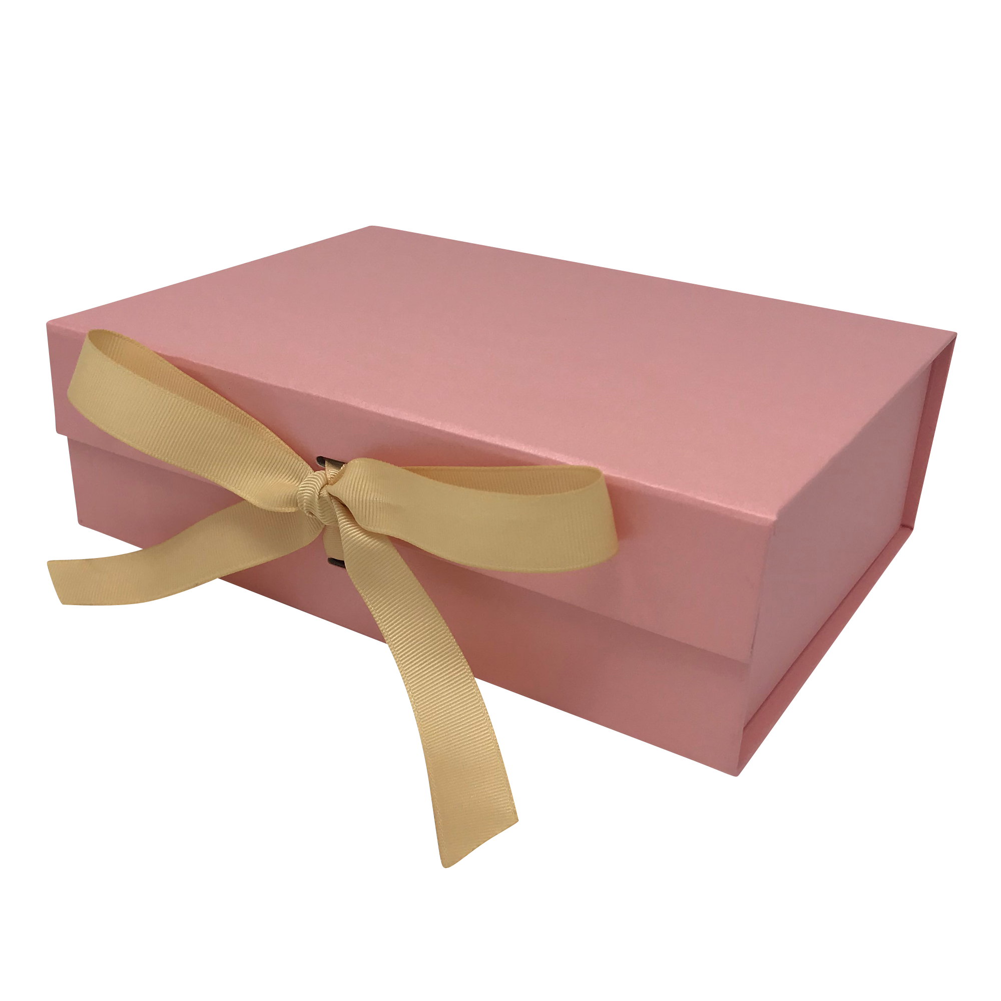 Wholesale A4 Size Pink Folding Magnetic Gift Box with Changeable Ribbon