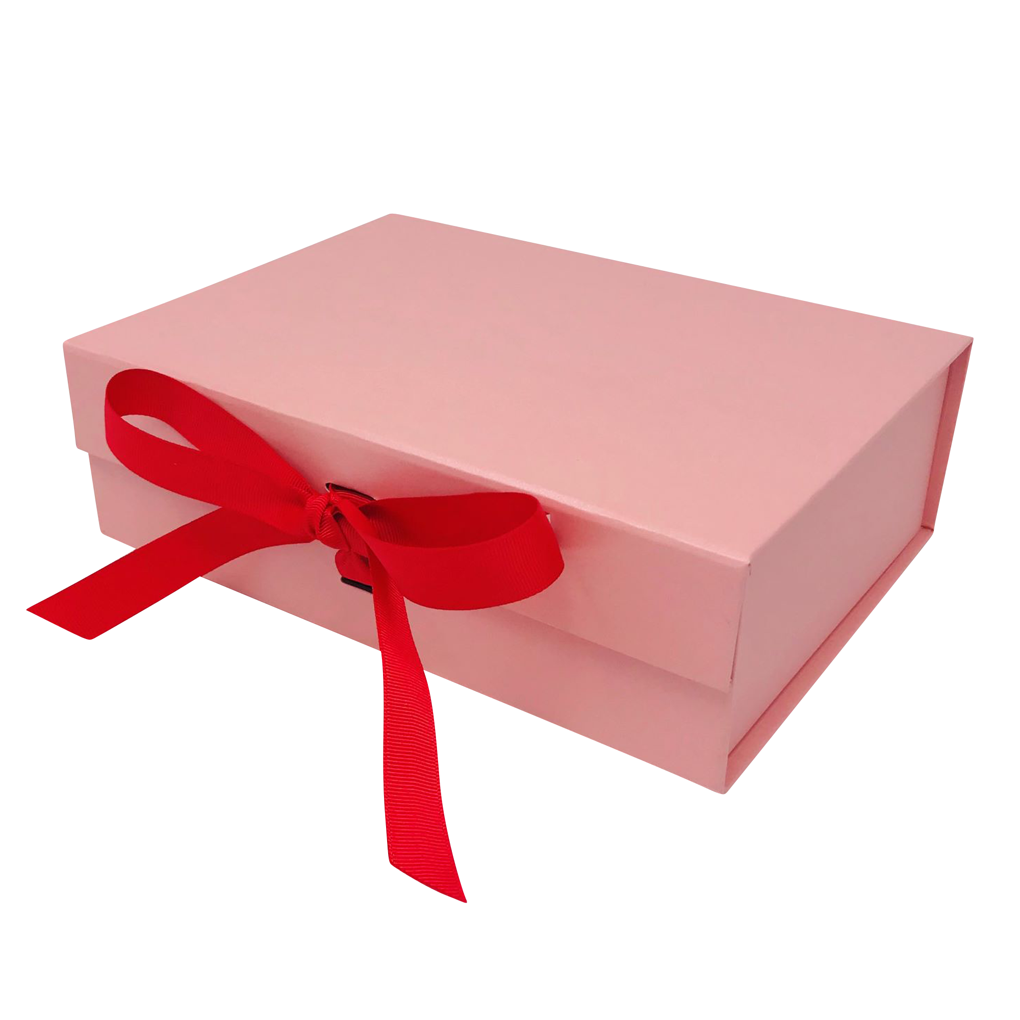 Wholesale A4 Size Pink Folding Magnetic Gift Box with Changeable Ribbon