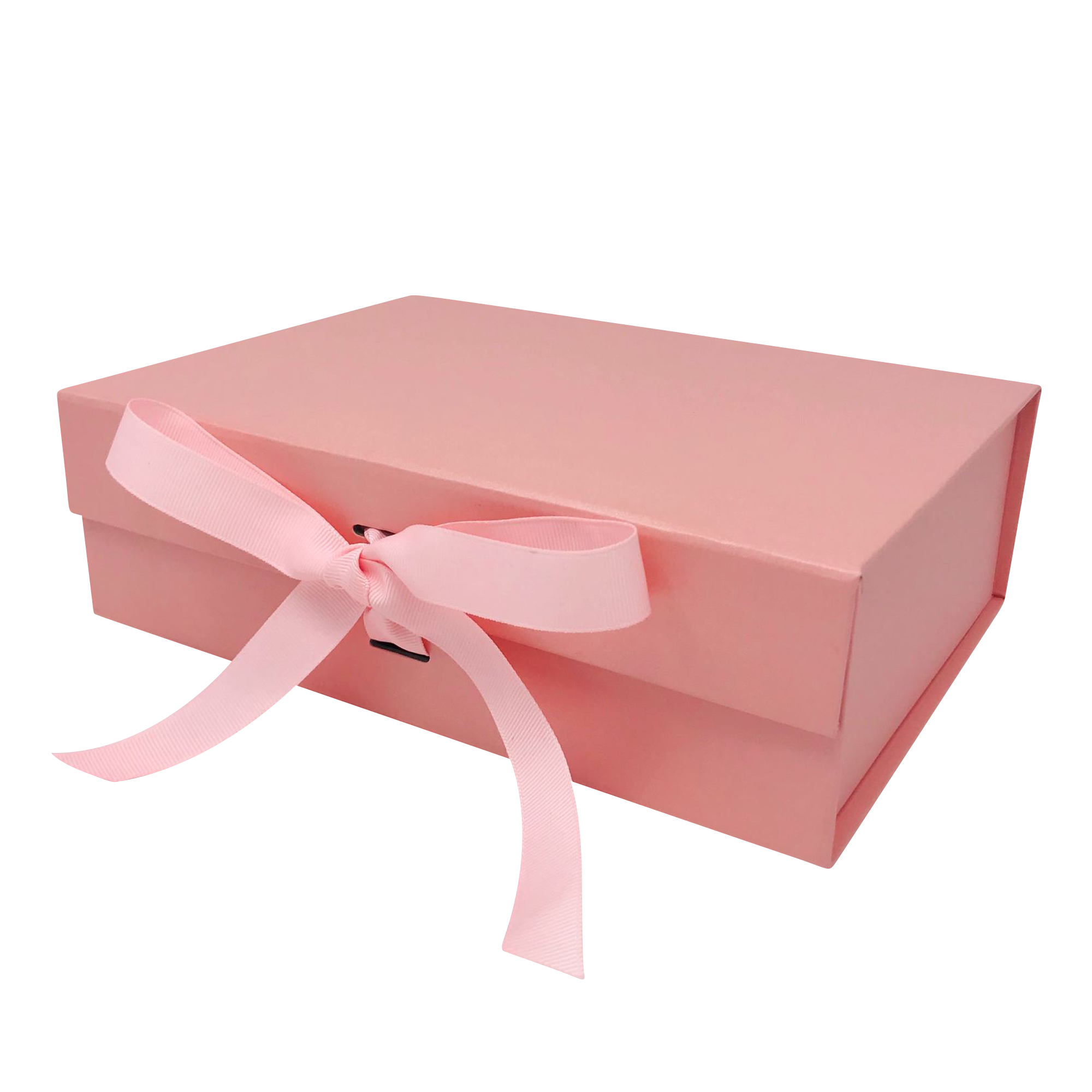 Wholesale A4 Size Pink Folding Magnetic Gift Box with Changeable Ribbon