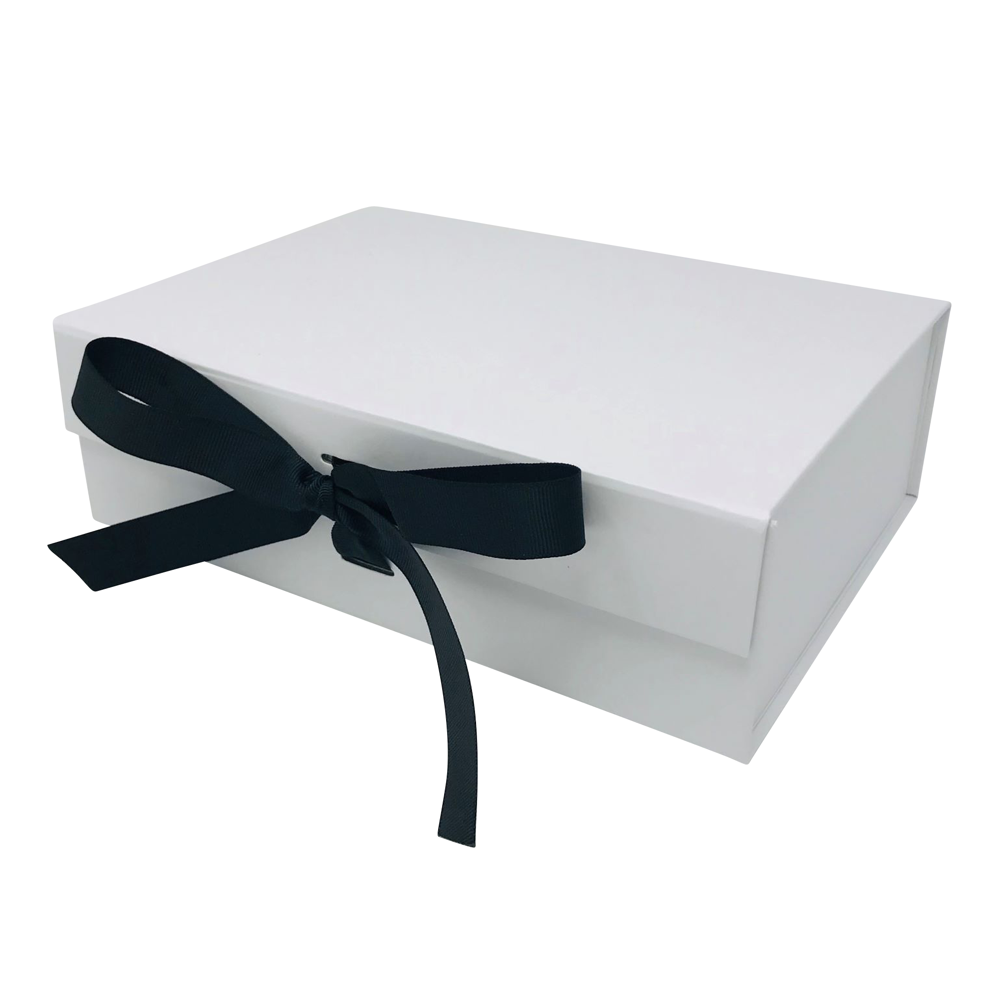 Wholesale A5 White Folding Magnetic Gift Box with Changeable Ribbon