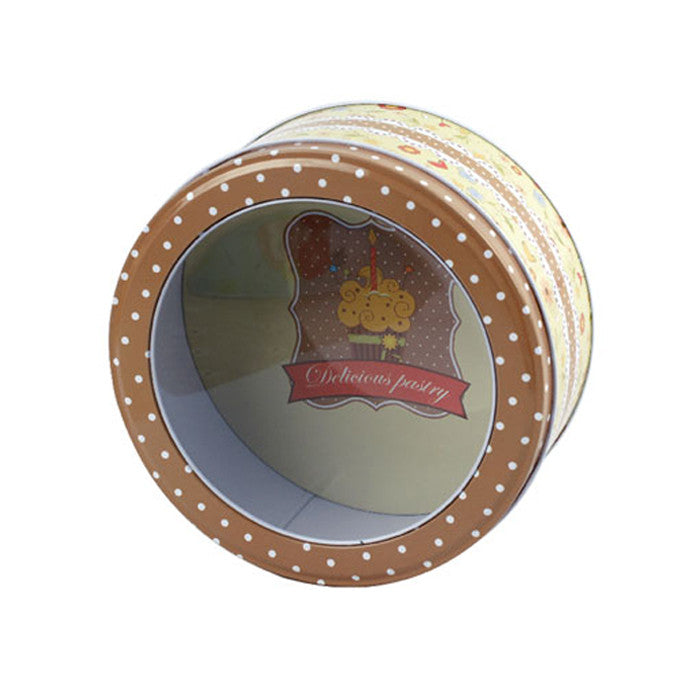 Round Window Lid Storage Tin - Ld Packagingmall