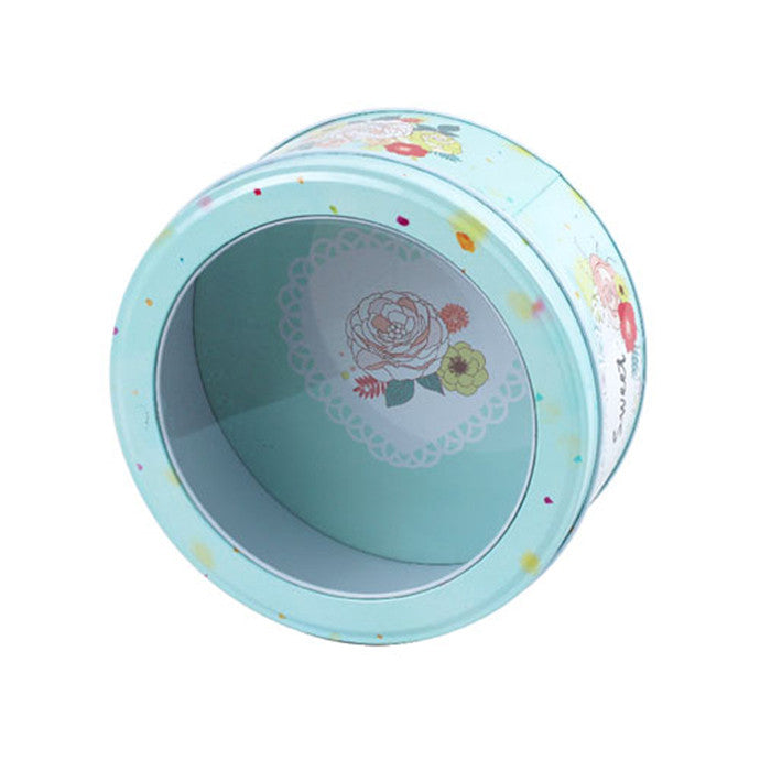 Round Window Lid Storage Tin - Ld Packagingmall