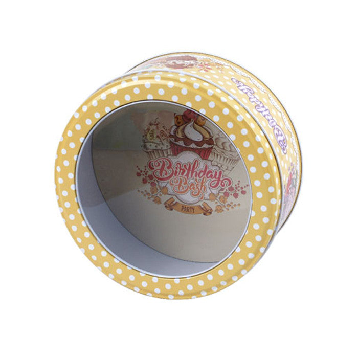 Round Window Lid Storage Tin - Ld Packagingmall