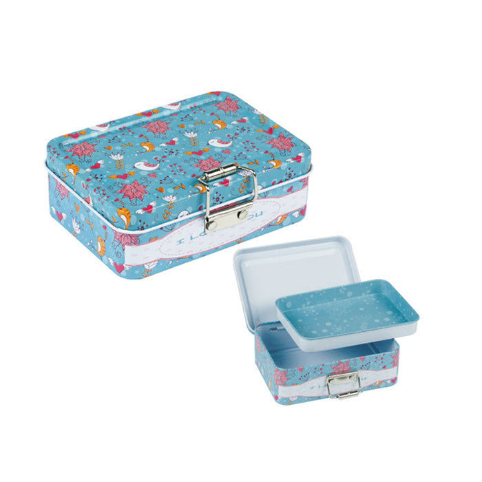 Rectangular Clip Lid Storage Tin With One Compartment - Ld Packagingmall