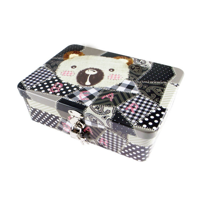 Rectangular Solid Lid Storage Tin with Lock - Ld Packagingmall