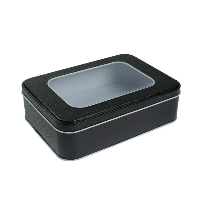 Rectangular Window Lid Storage Tin - Ld Packagingmall