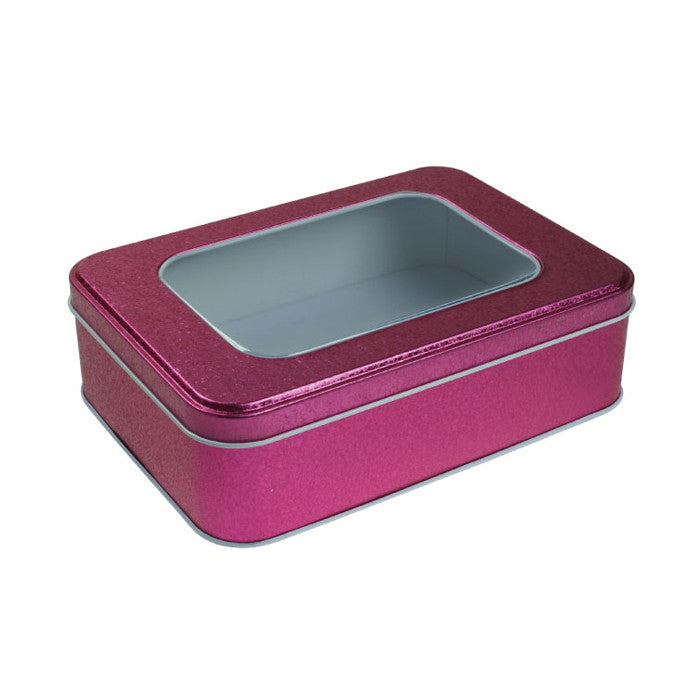 Rectangular Window Lid Storage Tin - Ld Packagingmall