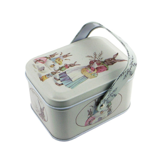 Rectangular Slip Lid Storage Tin with Handle - Ld Packagingmall