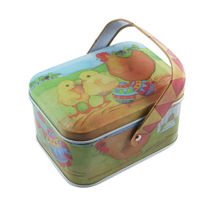 Rectangular Slip Lid Storage Tin with Handle - Ld Packagingmall