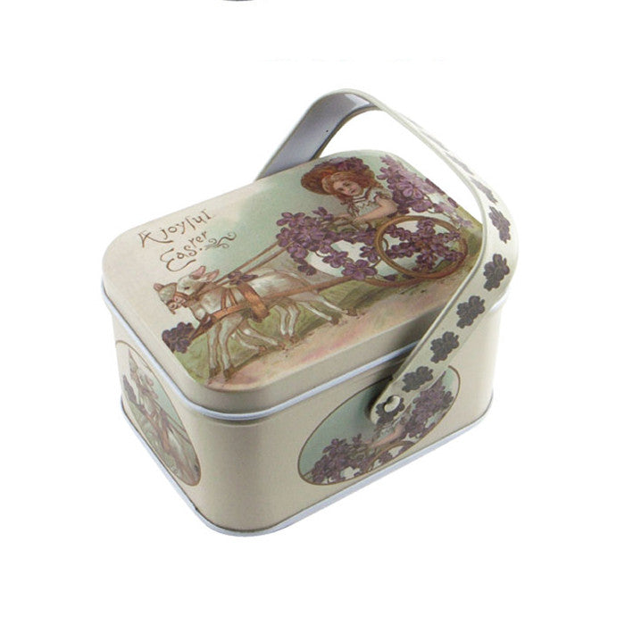 Rectangular Slip Lid Storage Tin with Handle - Ld Packagingmall