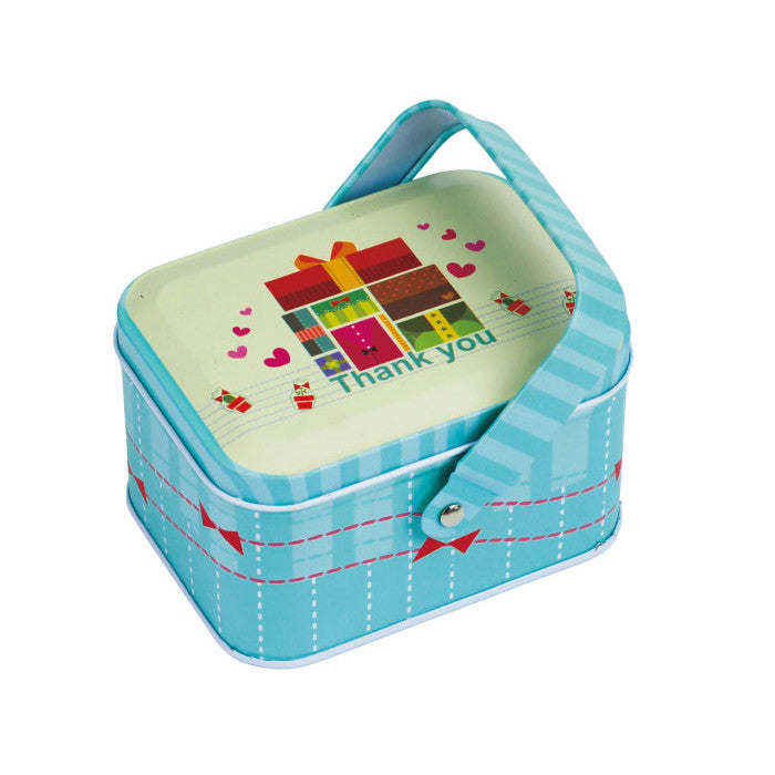 Rectangular Slip Lid Storage Tin with Handle - Ld Packagingmall