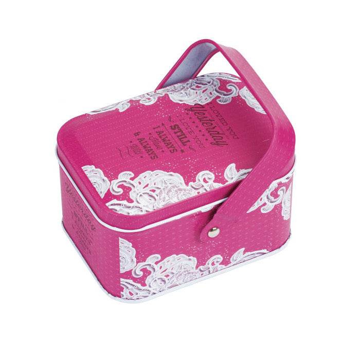 Rectangular Slip Lid Storage Tin with Handle - Ld Packagingmall