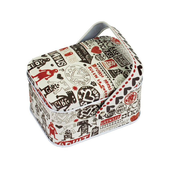 Rectangular Slip Lid Storage Tin with Handle - Ld Packagingmall