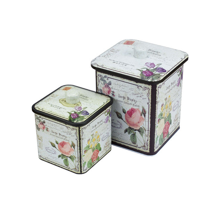 Square Biscuit Barrels-Set of 2 - Ld Packagingmall