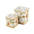 Square Biscuit Barrels-Set of 2 - Ld Packagingmall