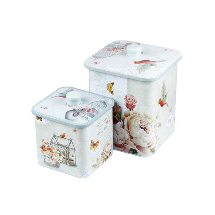 Square Biscuit Barrels-Set of 2 - Ld Packagingmall