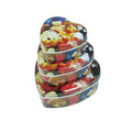 Heart Shaped Slip Lid Stackable Storage Tin -Set of 3 - Ld Packagingmall
