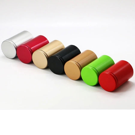 Mini Round Tea Tin With Solid Lid/ D62(mm) x H90(mm)