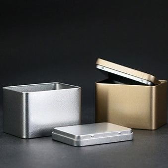 Rectangular Storage Tin with Solid Lid/ L105(mm) x W75(mm) x H80(mm)