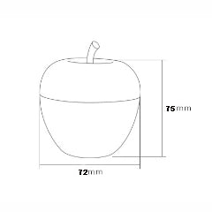 Apple Shaped Mini Tin