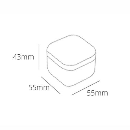 Seamless Square Mini Tin/ L55 x W55 x H43 (mm)