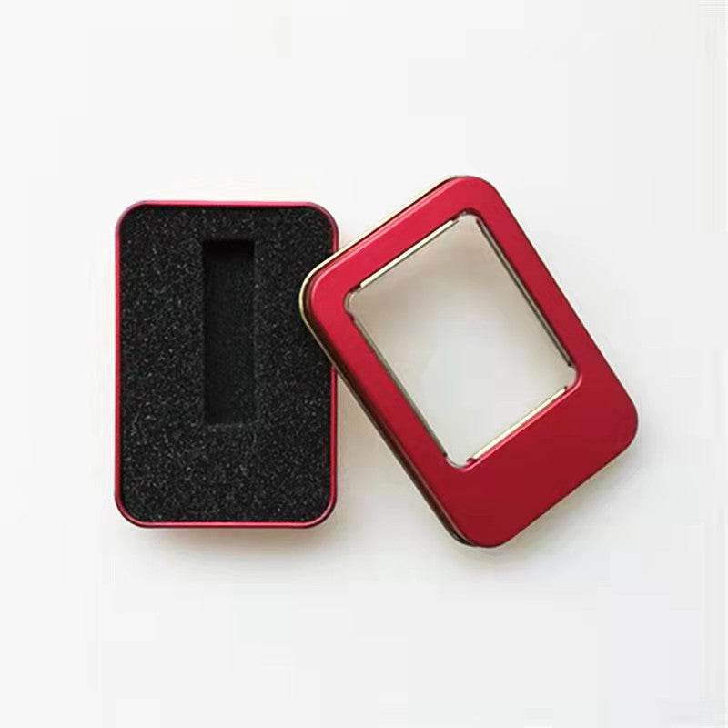 Wholesale Stock Plain & Printed Rectangular Gift Tin Box With Solid Lid/ L88 x W60 x H18(mm)