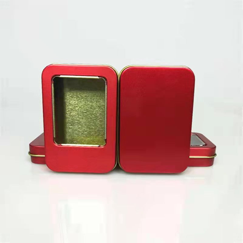 Wholesale Stock Plain & Printed Rectangular Gift Tin Box With Solid Lid/ L88 x W60 x H18(mm)