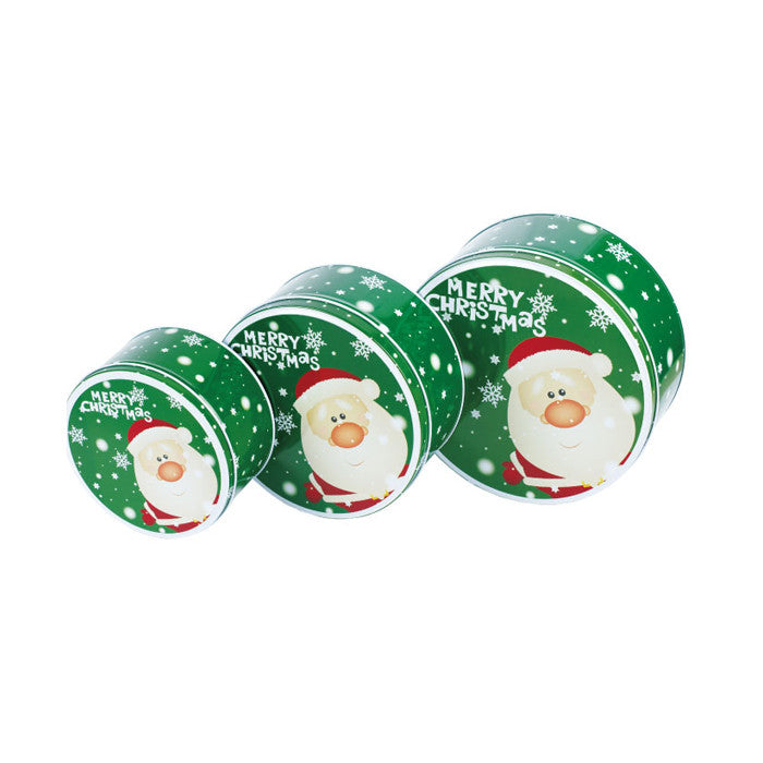 Round Slip Lid Stackable Storage Tin - Set of 3 - Ld Packagingmall